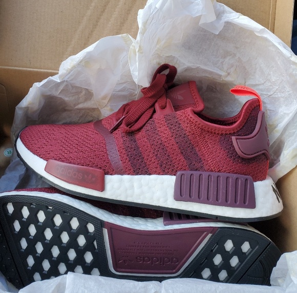adidas nmd womens maroon